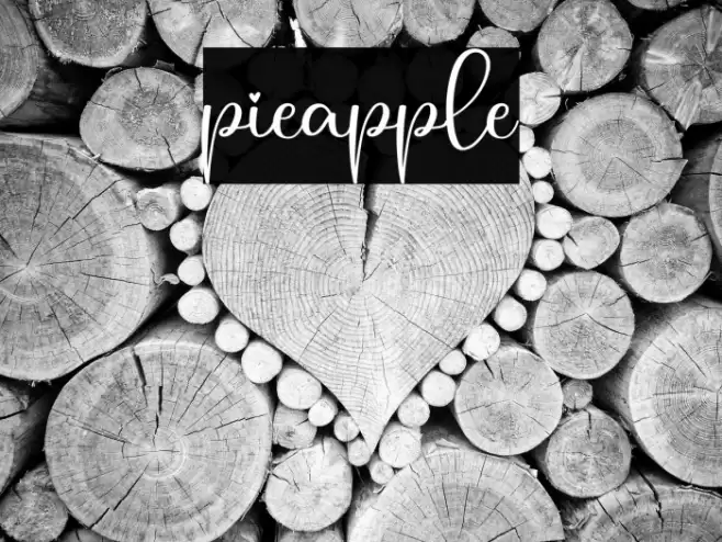 pieapple Font examples