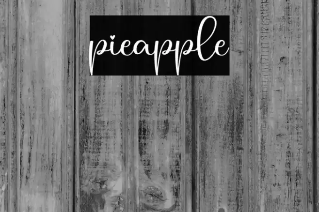pieapple Font examples