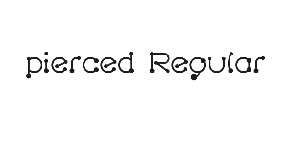 pierced  Regular Logo