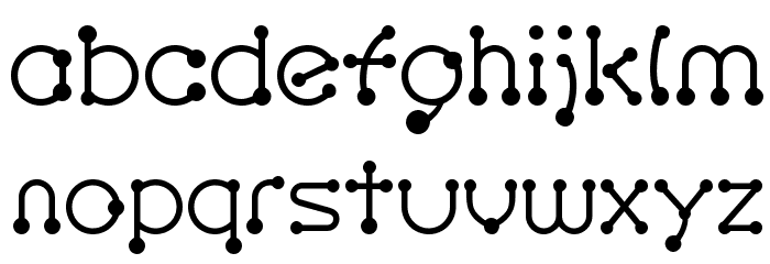 pierced Regular Font LOWERCASE