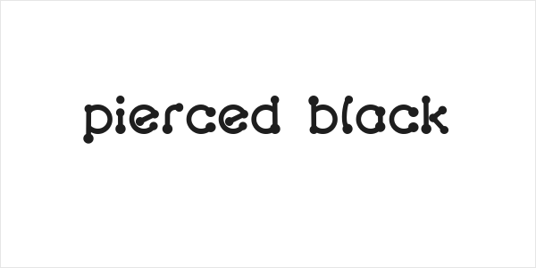 pierced  black Logo