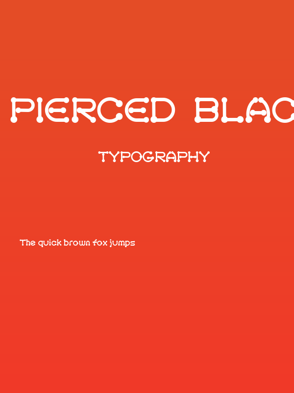 pierced  black Poster