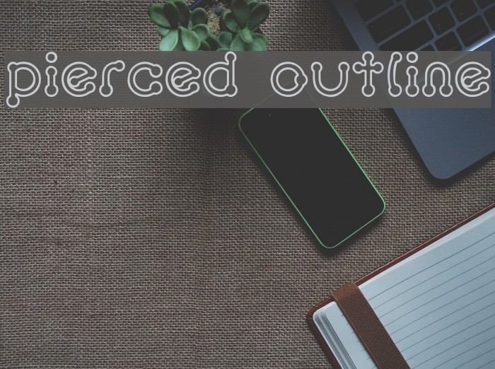 pierced  outline Example 2