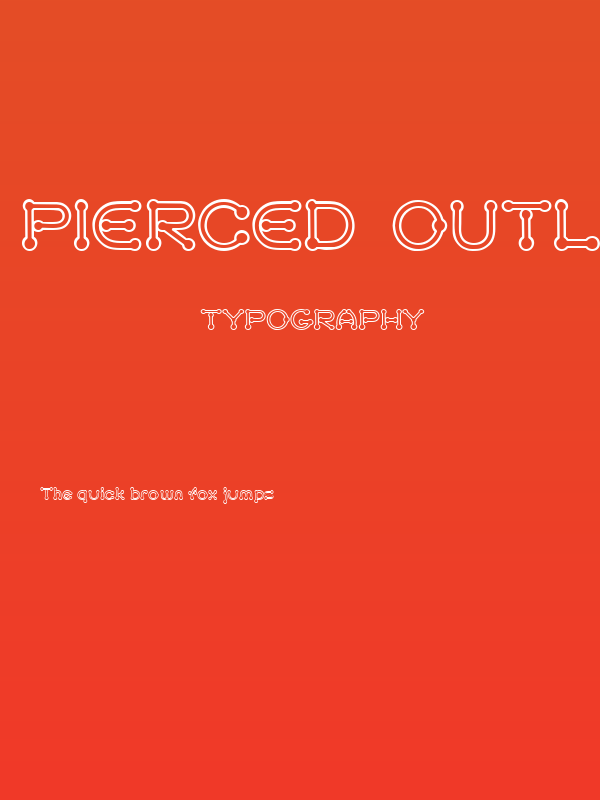 pierced  outline Poster