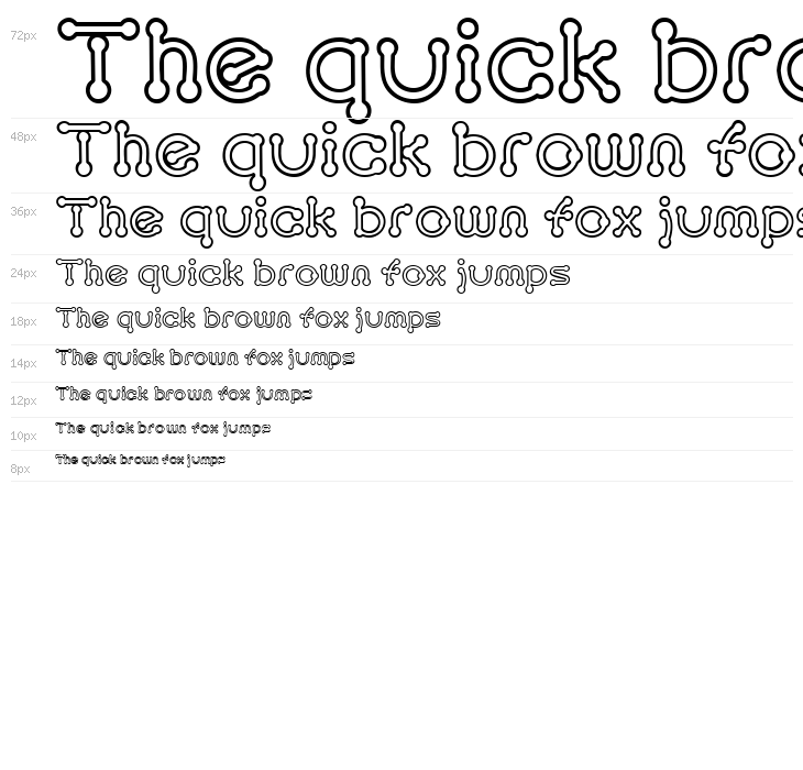 pierced  outline Waterfall