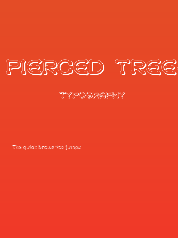 pierced  tree-d Poster
