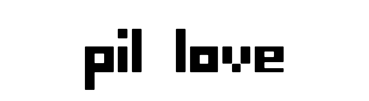 pil love  Free Fonts Download