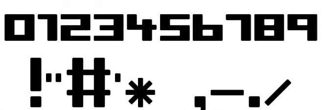 pil love Font OTHER CHARS