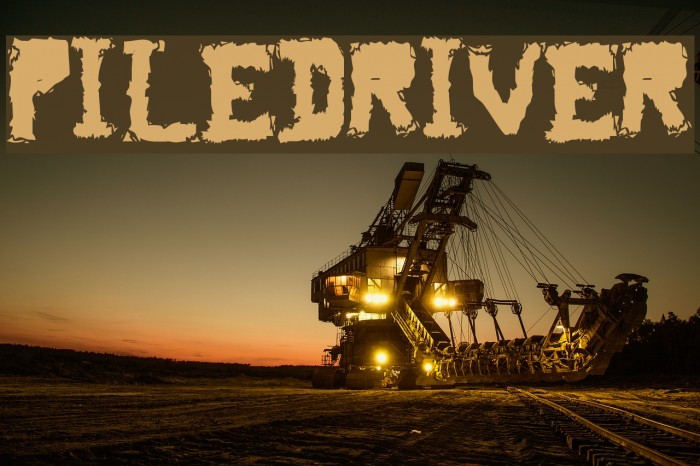 piledriver Font examples