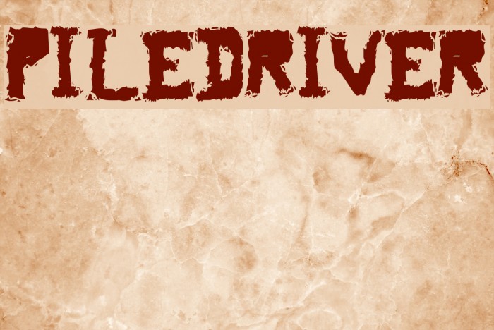 piledriver Font examples