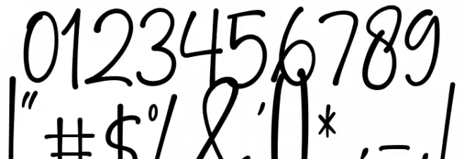 pink pastel Font OTHER CHARS