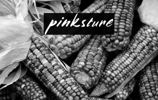 pinksture Font examples