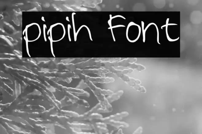 pipih Font examples