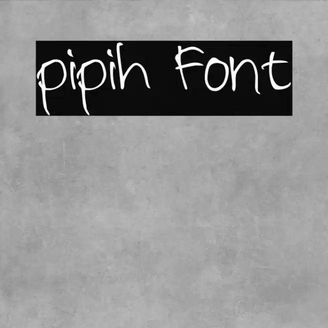 pipih Font examples