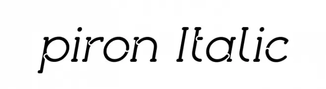 piron Italic 