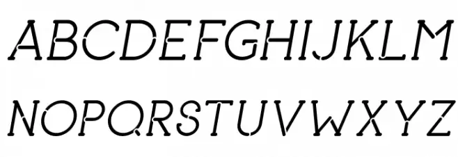 piron Italic Fuentes MAYÚSCULAS