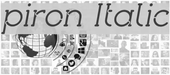 piron Italic Font examples