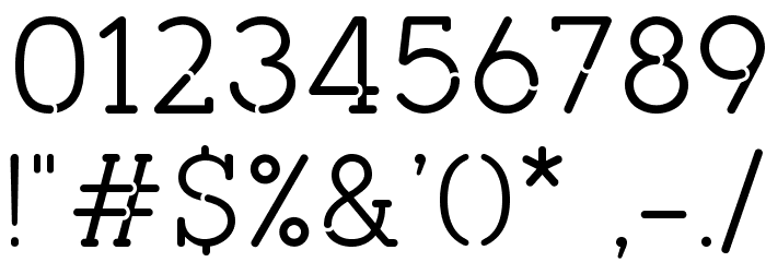 pironv2stencil Font OTHER CHARS