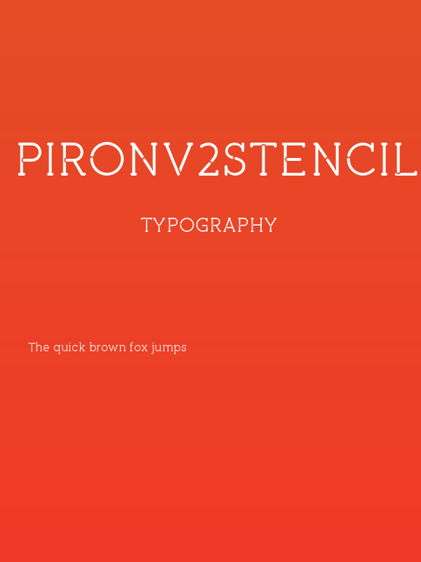 pironv2stencil Poster