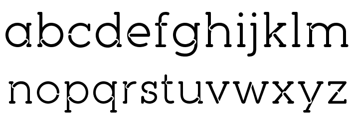 pironv2stencil Font LOWERCASE