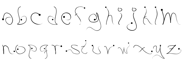 pistyl Font LOWERCASE