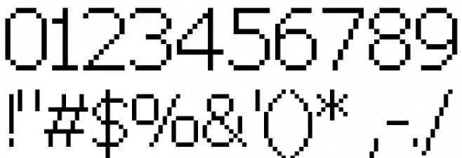 pix-PixelFJVerdana12pt Font OTHER CHARS