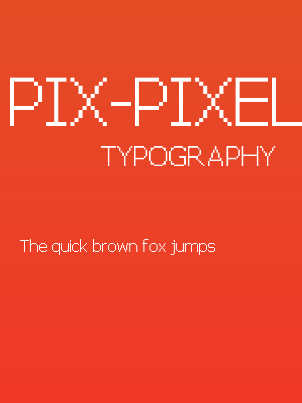 pix-PixelFJVerdana12pt Poster