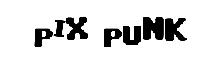 pix punk  Frei Schriftart Herunterladen