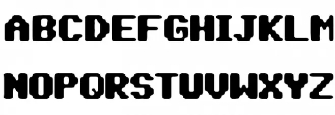 pix punk Шрифта ВЕРХНИЙ