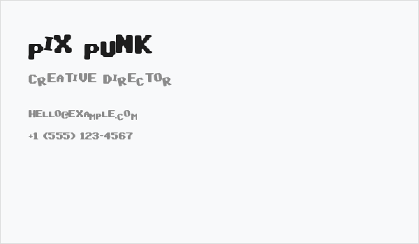 pix punk Business Card