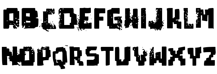 pixel dead Font LOWERCASE