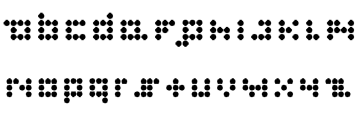 pixel plastique Font LOWERCASE
