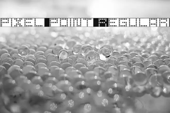pixel point Regular Font examples