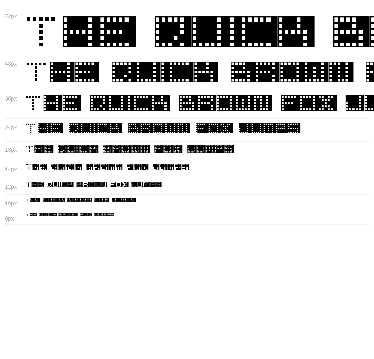 pixel point Regular Waterfall