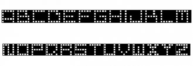 pixel point Regular 字体 小写