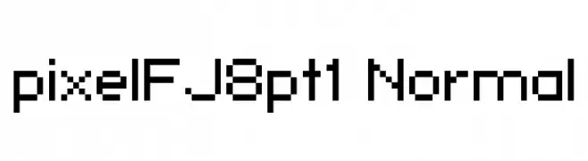 pixelFJ8pt1 Normal  フリーフォントのダウンロード