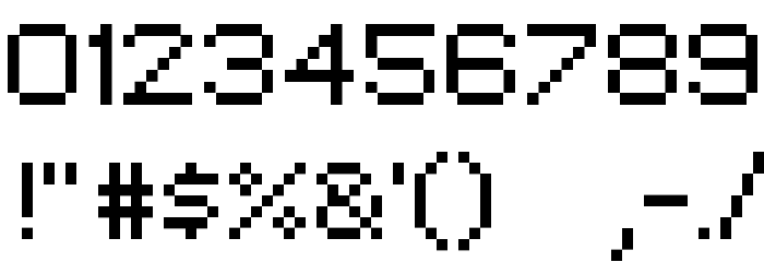 pixelFJ8pt1 Normal Font OTHER CHARS