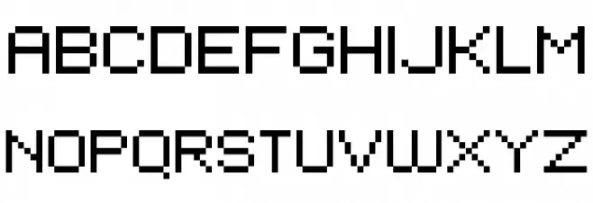 pixelFJ8pt1 Normal Schriftart Groß