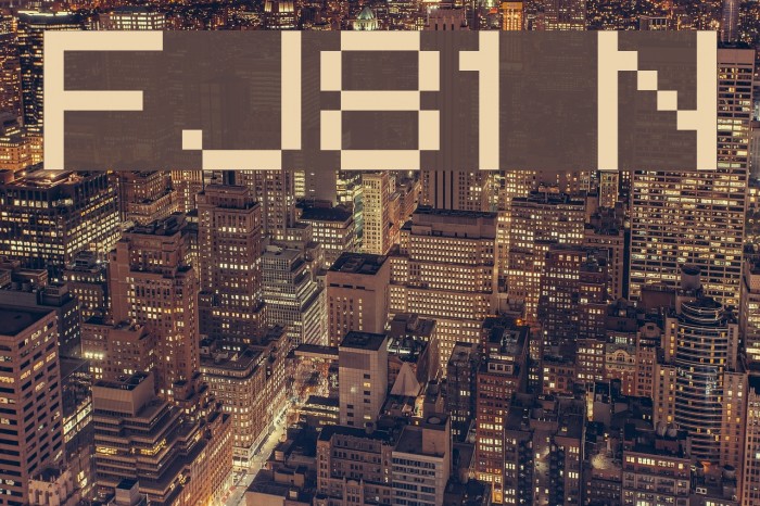 pixelFJ8pt1 Normal Font examples