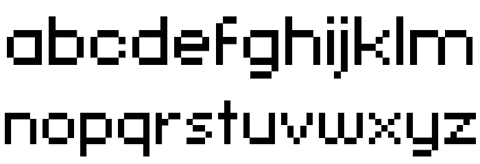 pixelFJ8pt1 Normal Font LOWERCASE