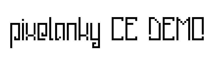 pixelanky CE DEMO  Frei Schriftart Herunterladen