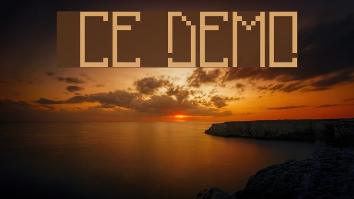 pixelanky CE DEMO Font examples