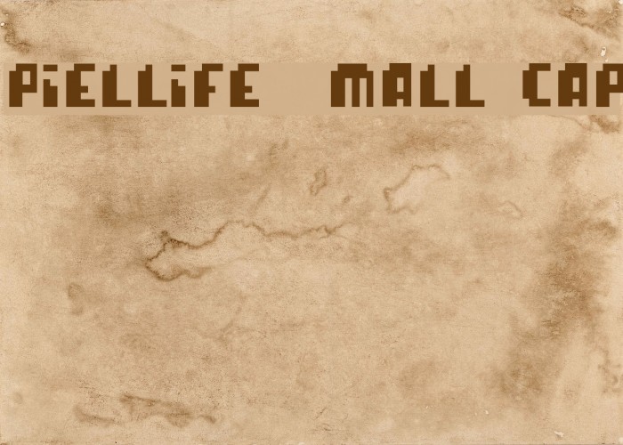 pixellife small cap Font examples