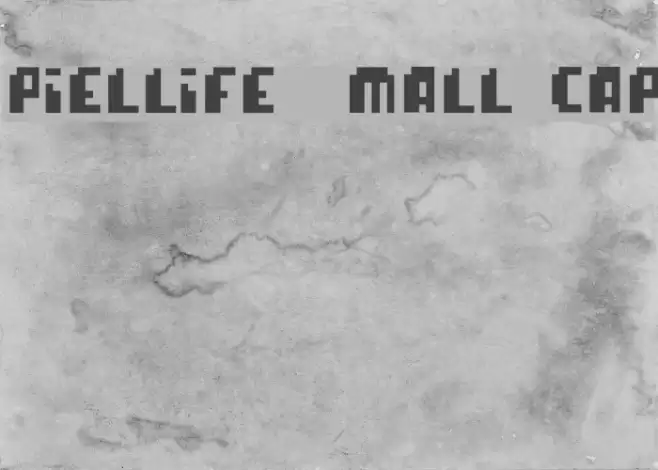 pixellife  small cap Font examples