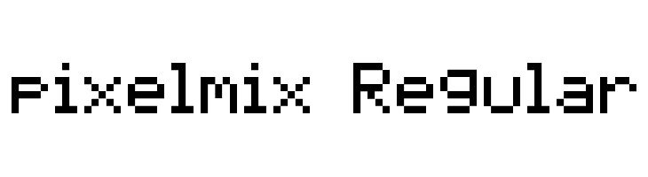 pixelmix Regular  font caratteri gratis