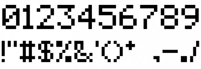 pixelmix Regular Font OTHER CHARS