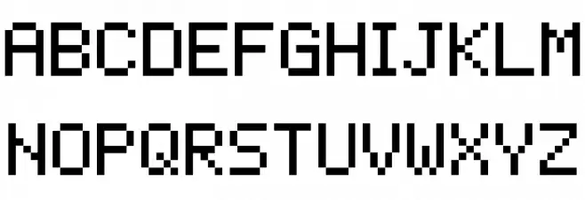 pixelmix Regular Caratteri MAIUSCOLE