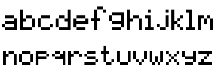 pixelmix Regular Font LOWERCASE