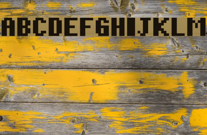 pixelmix bold Regular Font examples