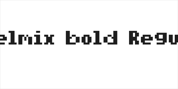 pixelmix bold Regular Logo